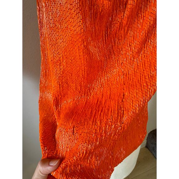 Ralph Lauren Bright Orange Beaded Tank Top - Picture 6 of 16